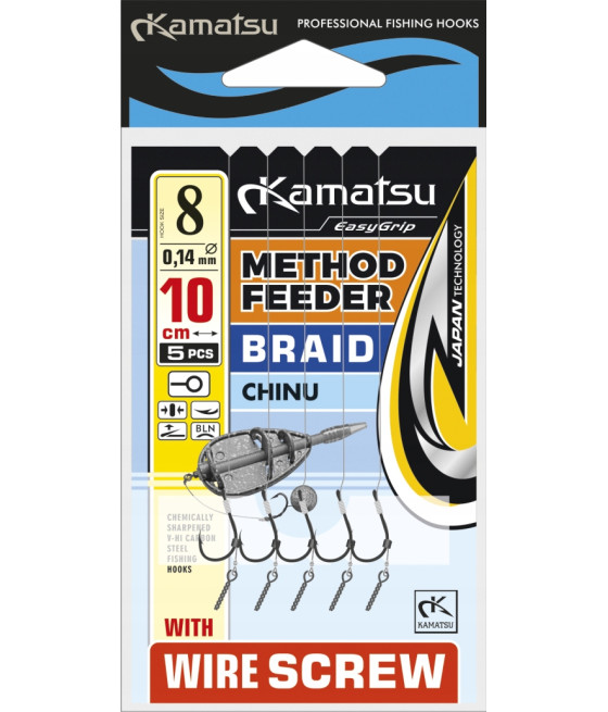METHOD FEEDER BRAID CHINU SCREW 12 BLN/12 KONGER