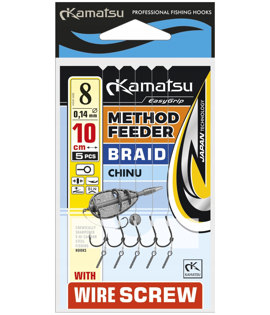 METHOD FEEDER BRAID CHINU SCREW 12 BLN/12 KONGER METHOD FEEDER BRAID CHINU SCREW 12 BLN/12 KONGER