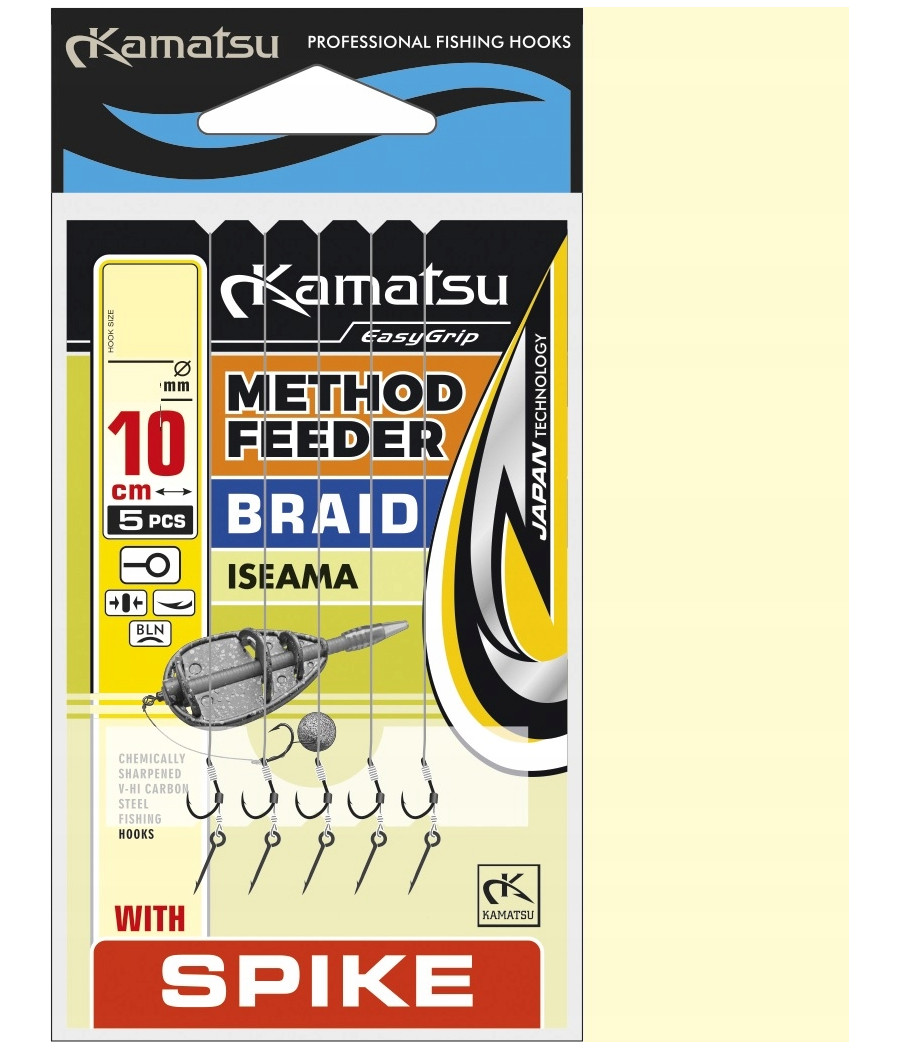 METHOD FEEDER BRAID ISEAMA SPIKE 10BLN/0,12 KONGER
