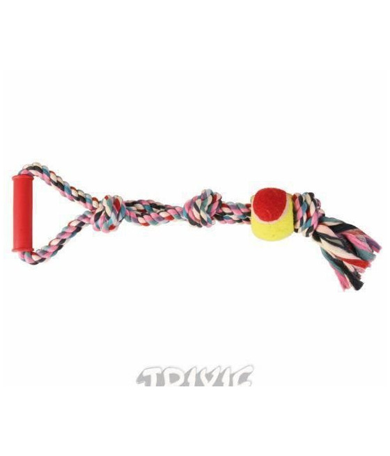 TRIXIE ZABAWKA SZNUR BAWEŁNA Z PIŁKĄ 50cm szarpak dla psa