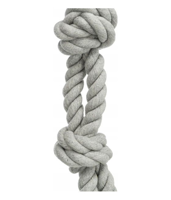 Mocny GRUBY Sznur bawełniany SZARPAK GRYZAK dla SILNEGO PSA - 60 cm TRIXIE