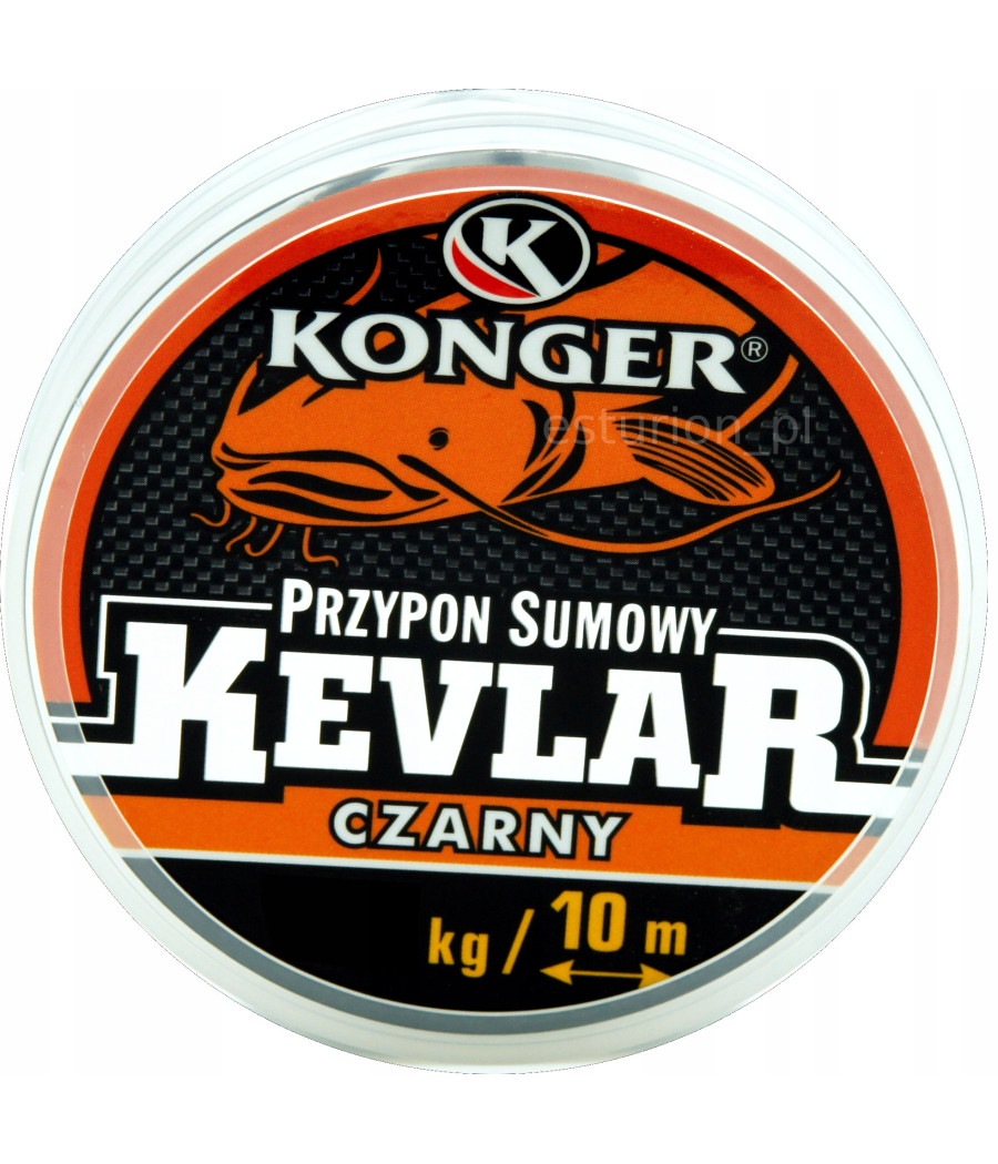 PRZYPON SUMOWY KEVLAR BLACK 150kg/1,24mm/10m DREAD KONGER PRZYPON SUMOWY KEVLAR BLACK 150kg/1,24mm/10m DREAD KONGER