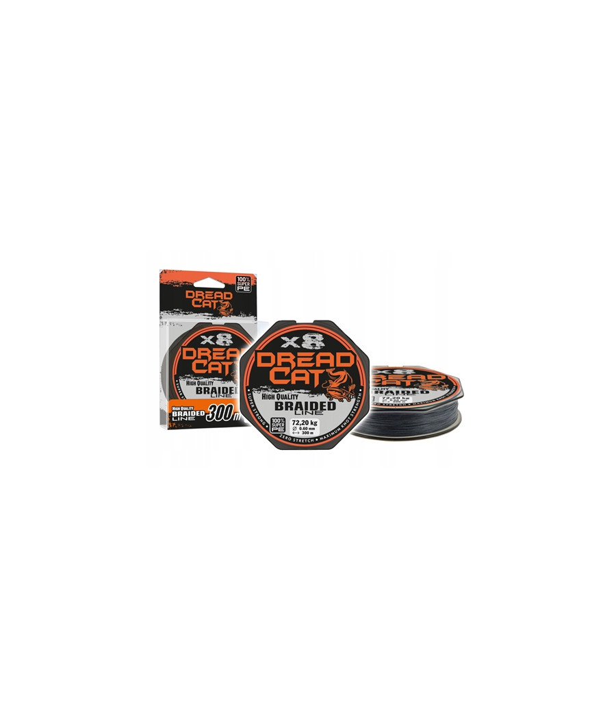 KONGER PLECIONKA DREAD CAT X8 BLACK 0,60mm 300m KONGER PLECIONKA DREAD CAT X8 BLACK 0,60mm 300m