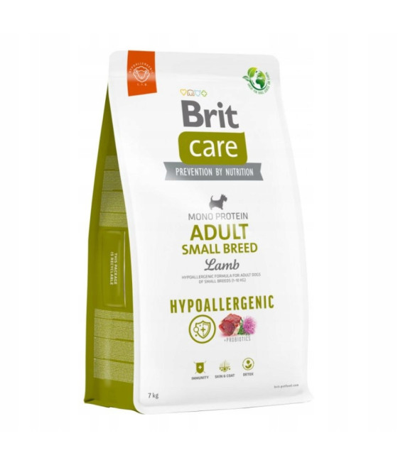 Brit Care Dog Hypoallergenic Adult Small Breed Lamb & Rice 7 kg
