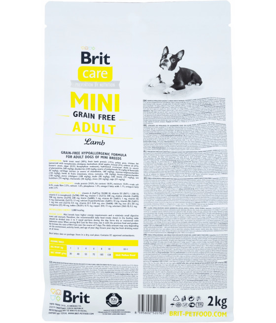 Brit Care Mini Grain Free Adult Lamb 2 kg