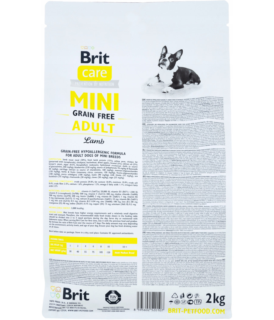 Brit Care Mini Grain Free Adult Lamb 2 kg