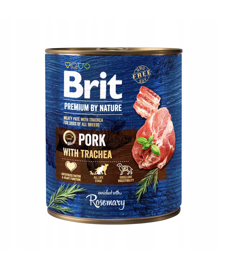 BRIT Premium by Nature PORK Dla Psa Z Wieprzowiną 800g