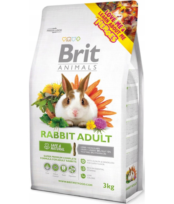BRIT Animals Rabbit Adult Complete 1,5kg - Królik