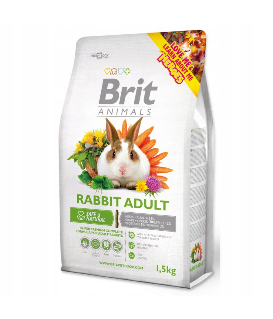BRIT Animals Rabbit Adult Complete 1,5kg - Królik