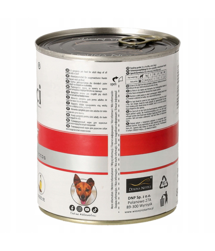 DOLINA NOTECI PREMIUM PUSZKA WOŁOWINA 800G