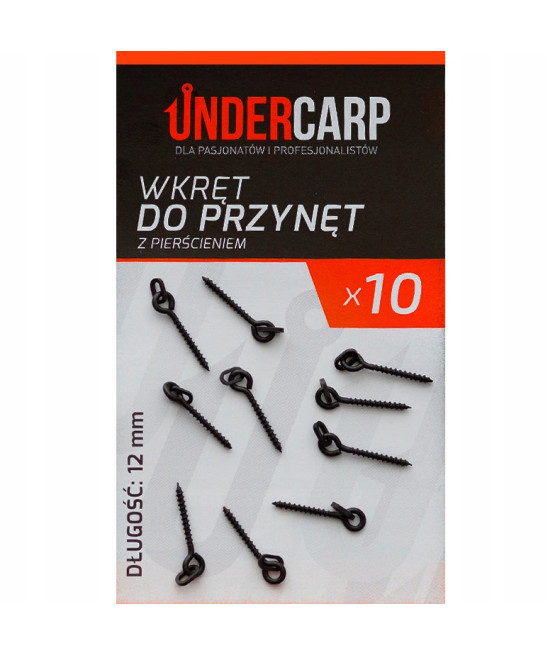 Undercarp Wkręt do przynęt z pierścieniem 12 mm