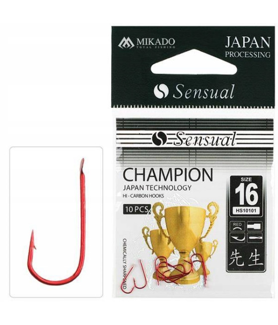 MIKADO HACZYKI SENSUAL CZAMPION RED NR16 10SZT