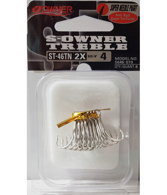 Kotwiczki morskie, spiningowe, z zadziorem Owner ST-46TN 8 szt.