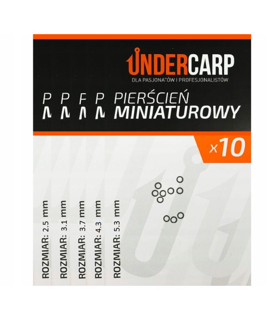 Kółko łącznikowe Undercarp Pierścień miniaturowy 3,7 mm