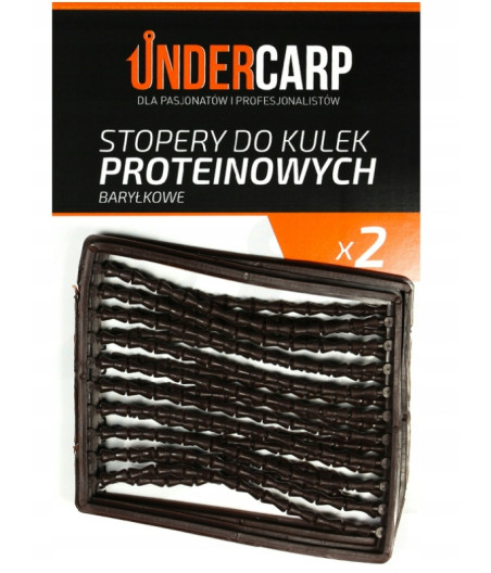 Undercarp Stopery do kulek proteinowych baryłkowe - brązowe S