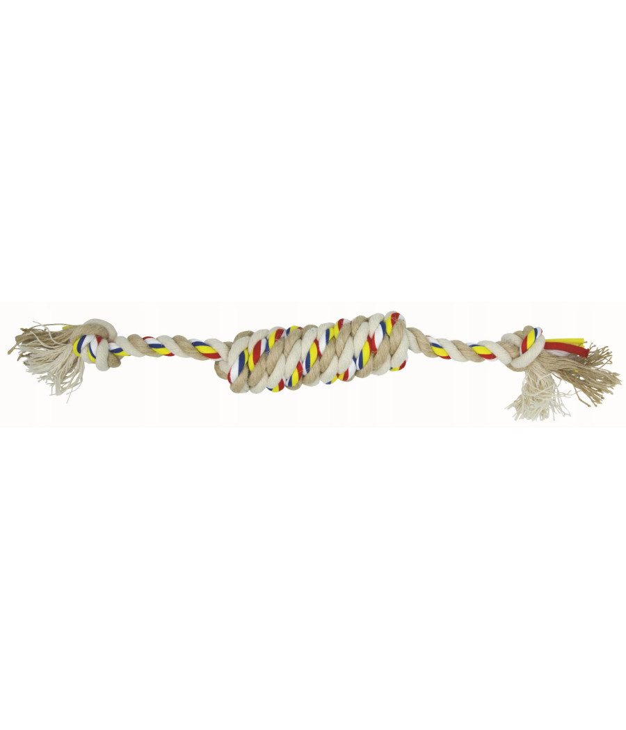 Gryzak dla psa Barry King sznur z supłami z jutą 34cm