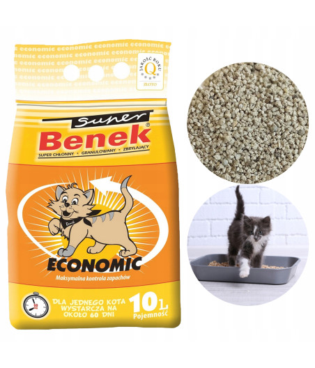 Super Benek Economic Żwirek dla Kota 10l.