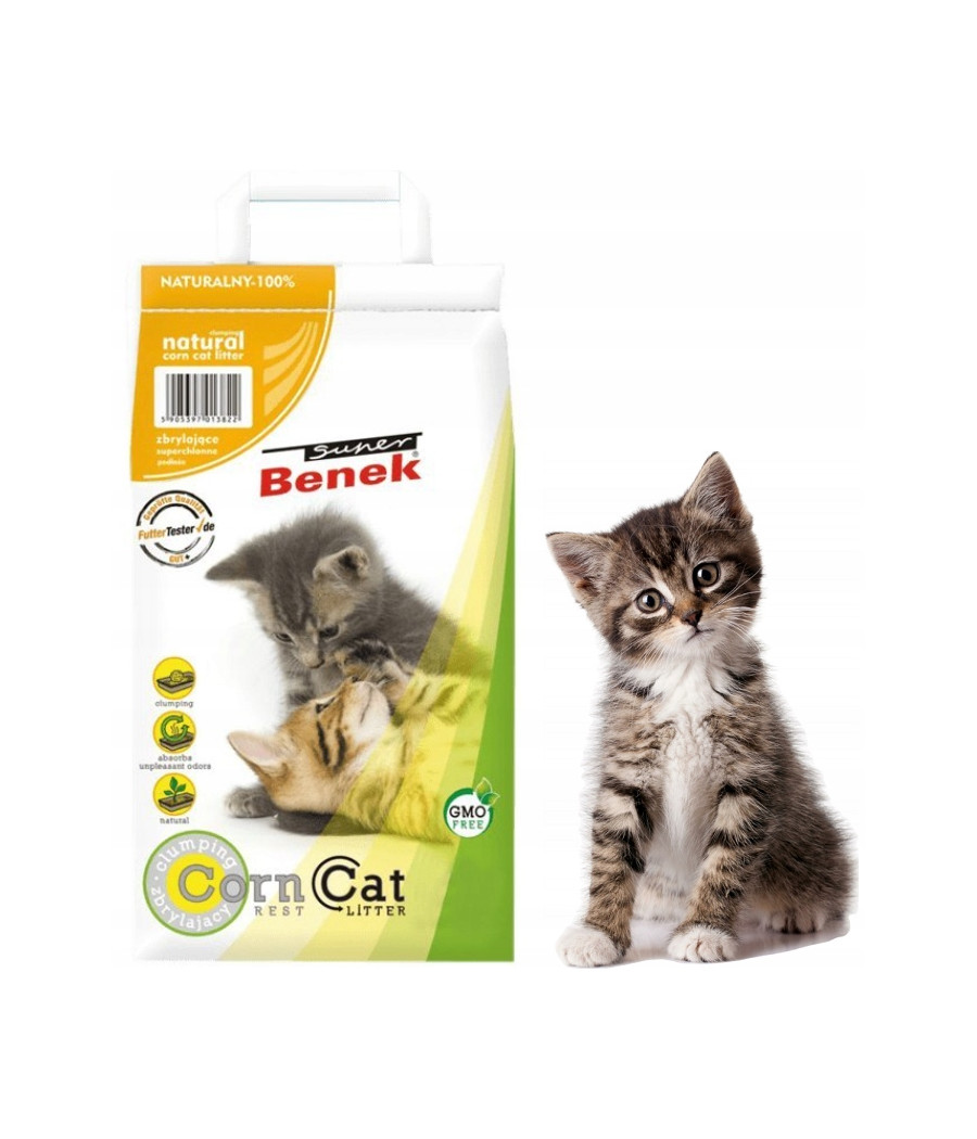 Super Benek Corn Cat żwirek kukurydziany 14L Super Benek Corn Cat żwirek kukurydziany 14L