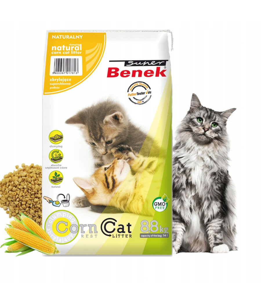 Super Benek Corn Cat żwirek kukurydziany 14L