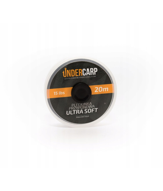 Undercarp Plecionka przyponowa 20 m/15 lbs ULTRA SOFT - brązowa