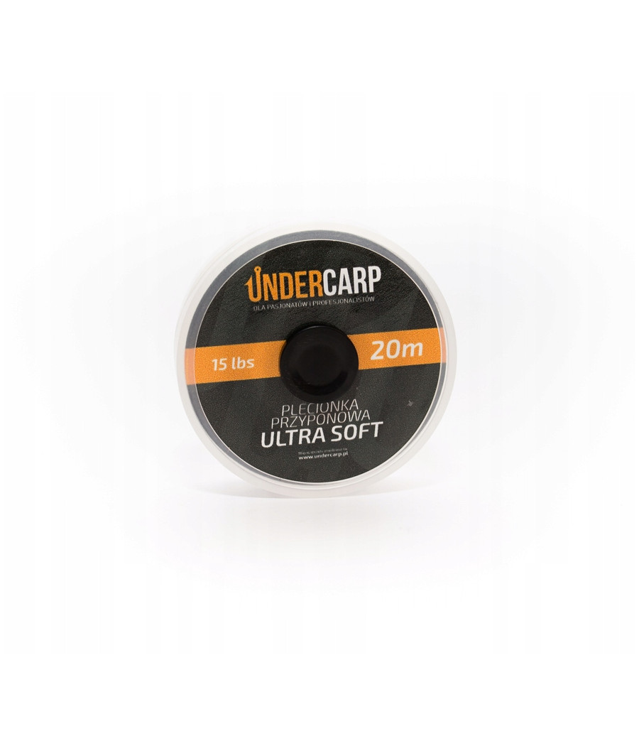 Undercarp Plecionka przyponowa 20 m/15 lbs ULTRA SOFT - brązowa Undercarp Plecionka przyponowa 20 m/15 lbs ULTRA SOFT - brązowa