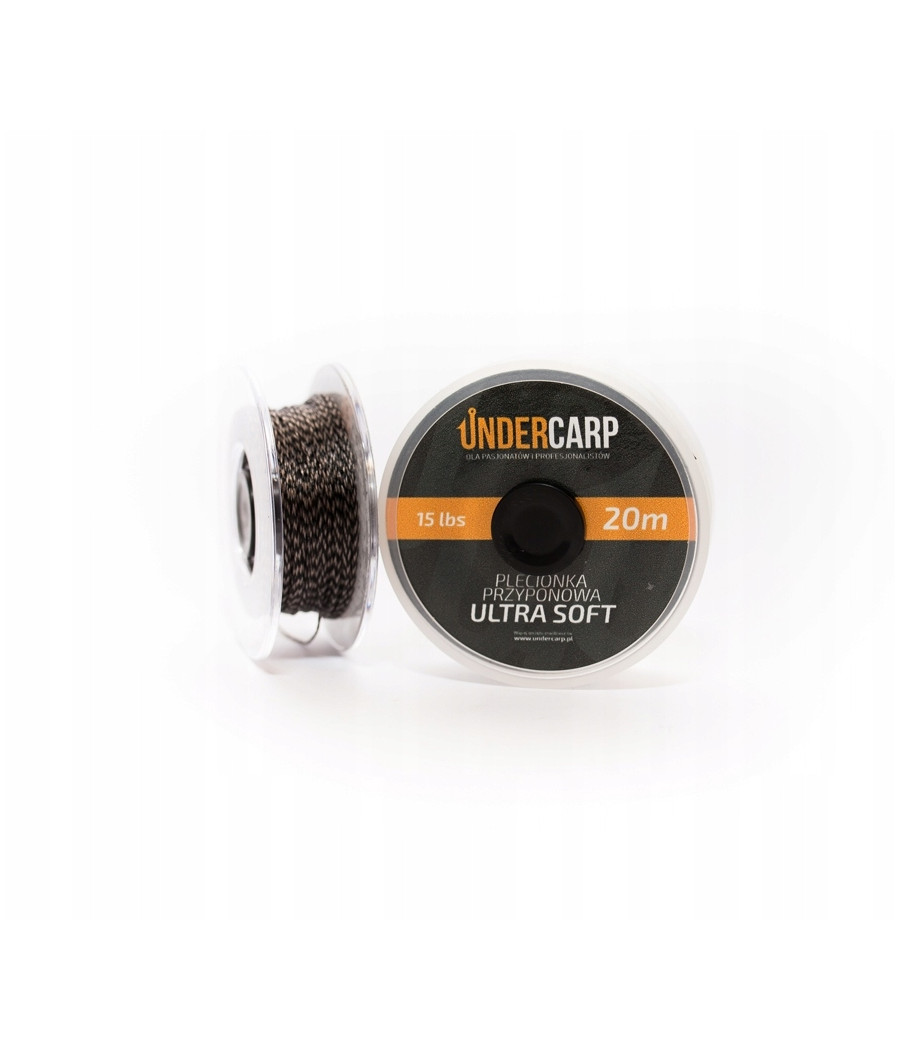 Undercarp Plecionka przyponowa 20 m/15 lbs ULTRA SOFT - brązowa