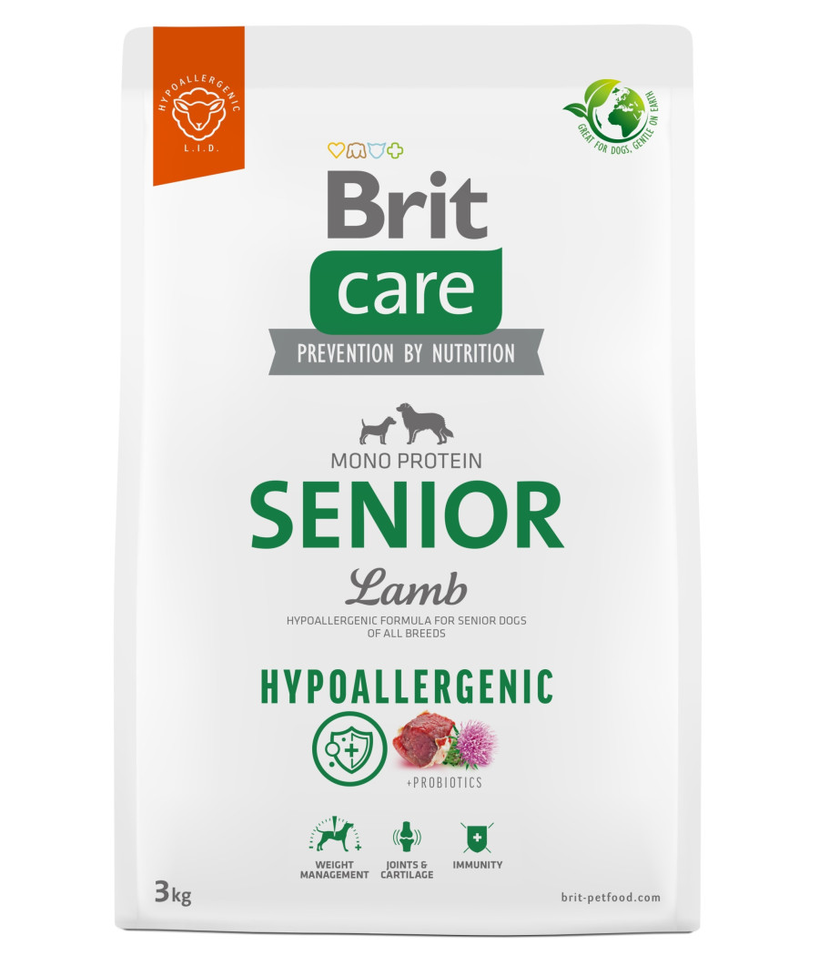 Brit CARE Hypoallergenic Senior Lamb Sucha Karma Dla Psa 3kg