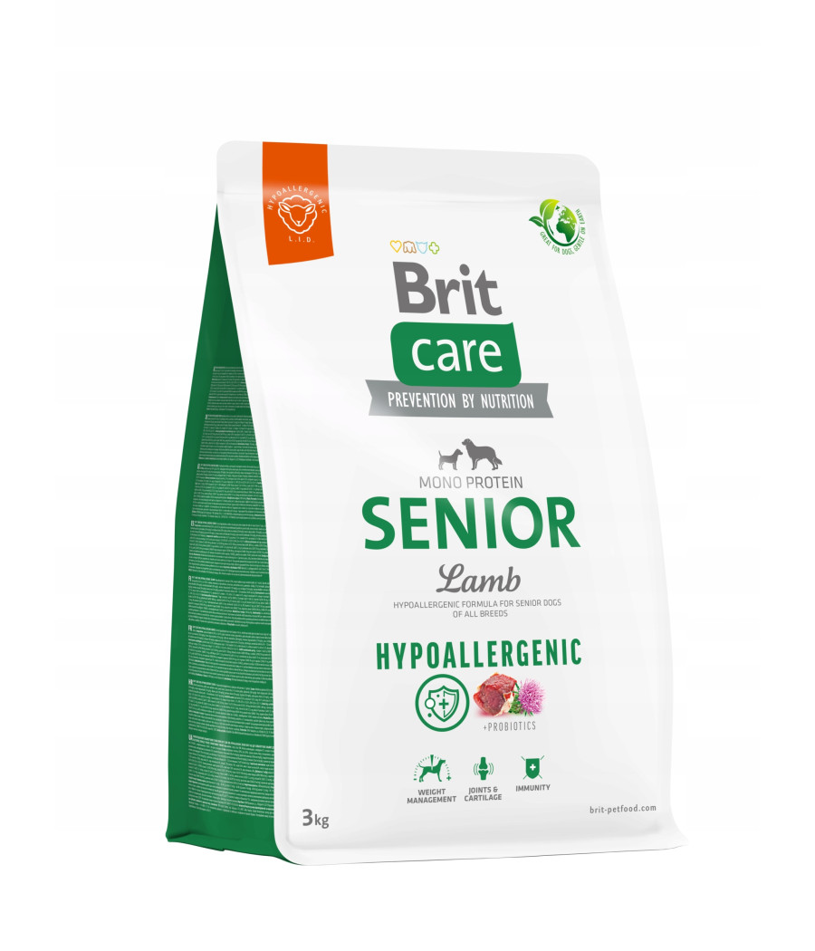 Brit CARE Hypoallergenic Senior Lamb Sucha Karma Dla Psa 3kg