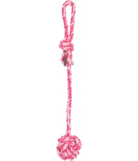 Sznur bawełniany z supłem, szarpak, zabawka dla psa firmy Trixie - 50 cm
