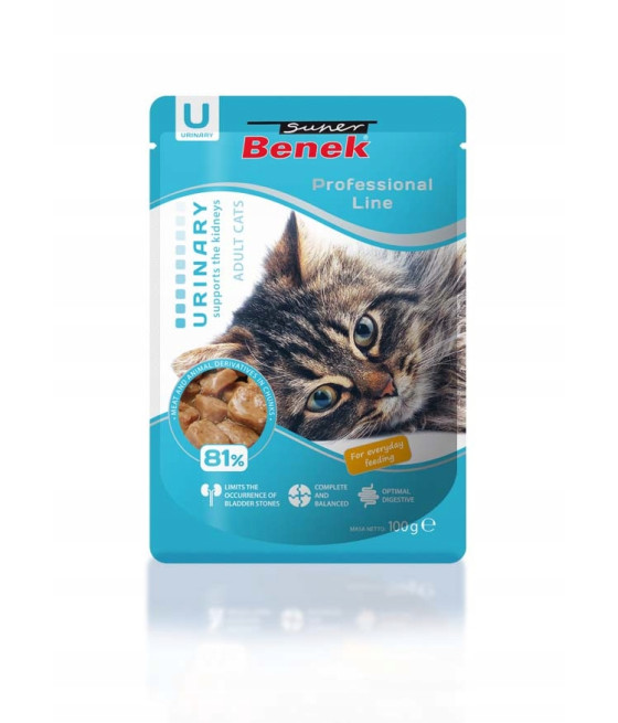 SUPER BENEK URINARY SASZETKA DLA KOTA MOKRA KARMA 100G
