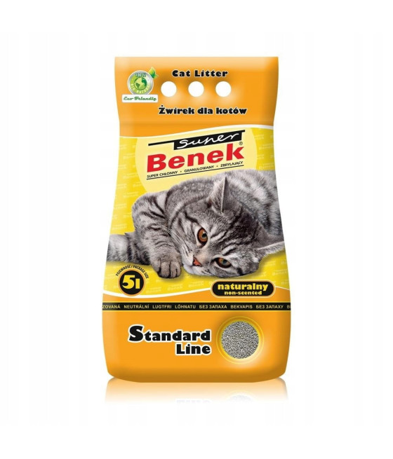 SUPER BENEK NATURALNY 10L Żwirek bentonitowy