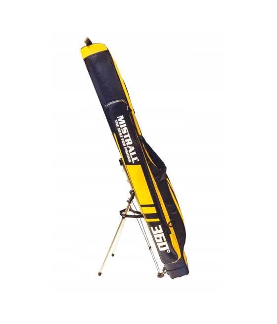 MISTRALL POKROWIEC WĘDKARSKI USZTYWNIANY 3-KOMOROWY 150CM Z NOGAMI - STELAŻ