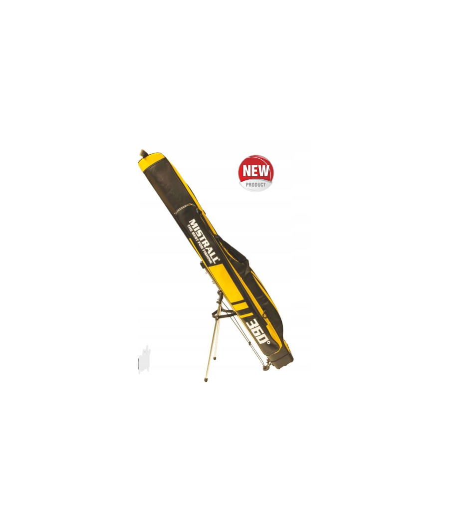 MISTRALL POKROWIEC WĘDKARSKI USZTYWNIANY 3-KOMOROWY 150CM Z NOGAMI - STELAŻ