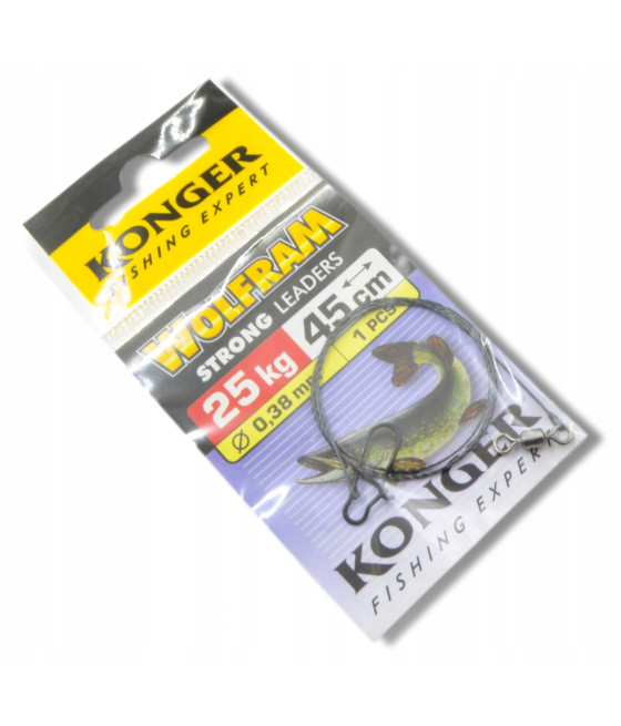 Przypon konger przypon na szczupaka suma wolfram 25 kg 45 cm