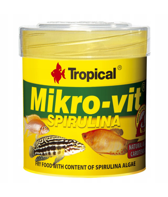 Pokarm dla ryb TROPICAL MIKRO-VIT SPIRULINA 50 ml / 32g