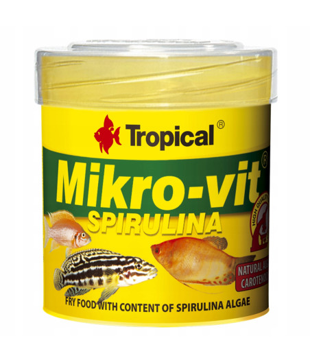 Pokarm dla ryb TROPICAL MIKRO-VIT SPIRULINA 50 ml / 32g