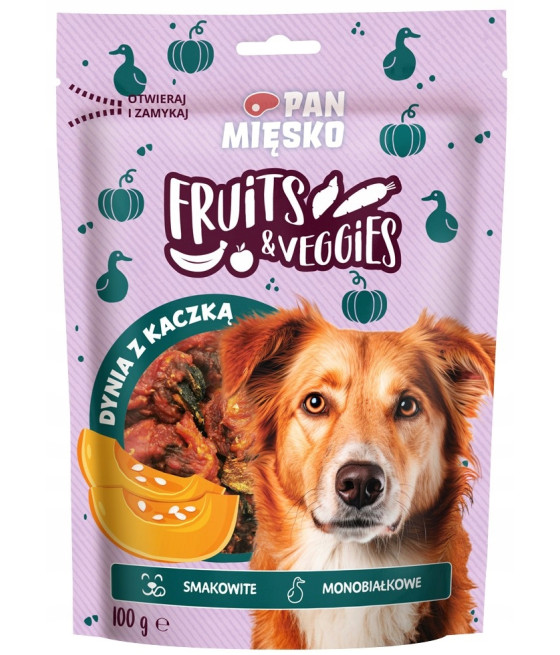 Pan Mięsko przysmak dla psa DYNIA OWINIĘTA KACZKĄ 100g Fruits&Veggies