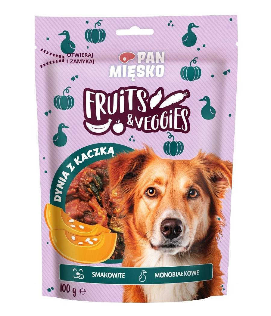 Pan Mięsko przysmak dla psa DYNIA OWINIĘTA KACZKĄ 100g Fruits&Veggies Pan Mięsko przysmak dla psa DYNIA OWINIĘTA KACZKĄ 100g Fruits&Veggies