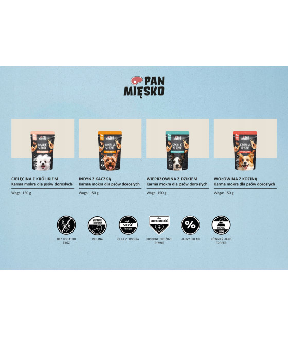 Pan Mięsko karma mokra indyk 0,15 kg