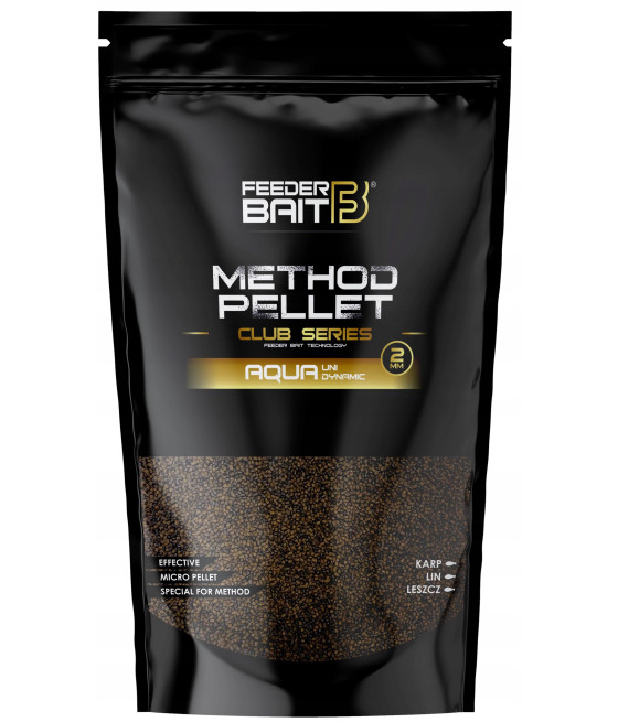 Feeder Bait Method Pellet Club Series AQUA Uni Dynamic 2mm 800g