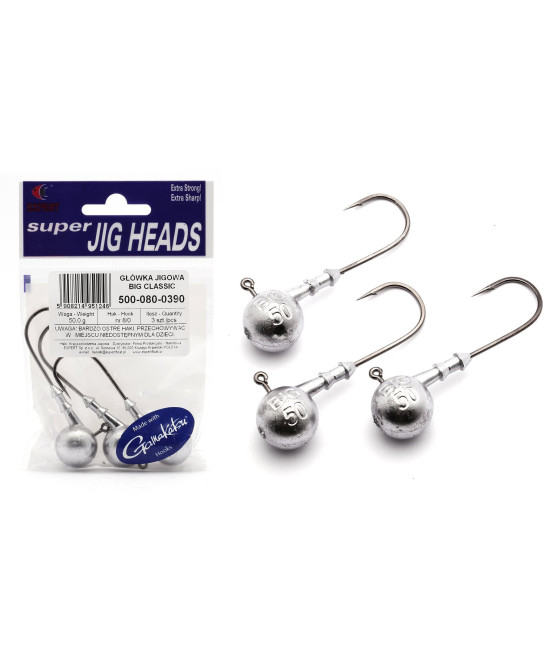 Główka jigowa Gamakatsu Big Classic 15g hak 8/0 - 1 szt