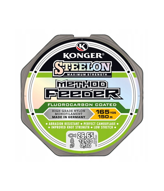 ŻYŁKA METHOD FEEDER/GRUNTOWA KONGER STEELON METHOD&FEEDER 150m 0,20mm