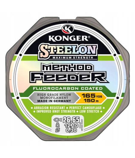 ŻYŁKA METHOD FEEDER/GRUNTOWA KONGER STEELON METHOD&FEEDER 150m 0,20mm
