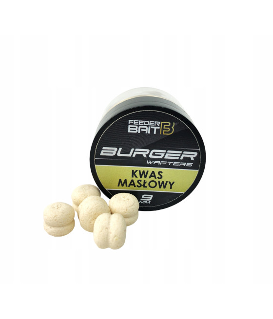 Feeder Bait Burger Wafters 9mm Kwas masłowy