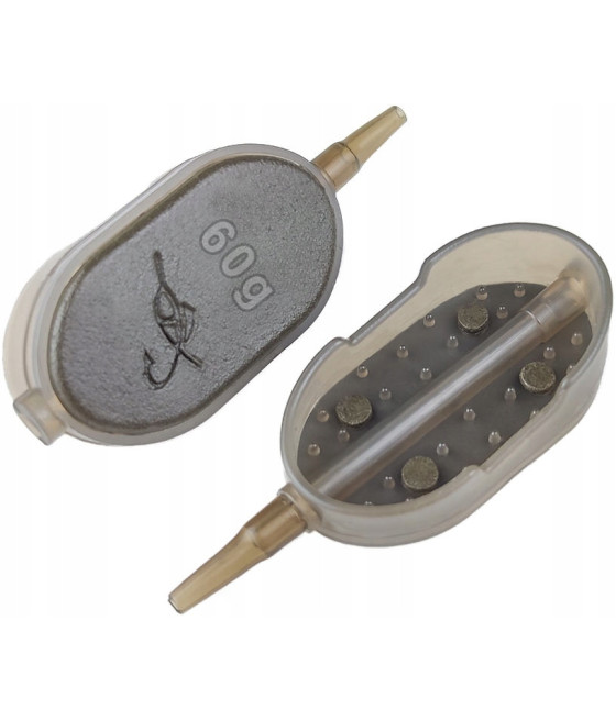 Podajnik Koszyk Brain Flat Pellet M 60gr Method Feeder