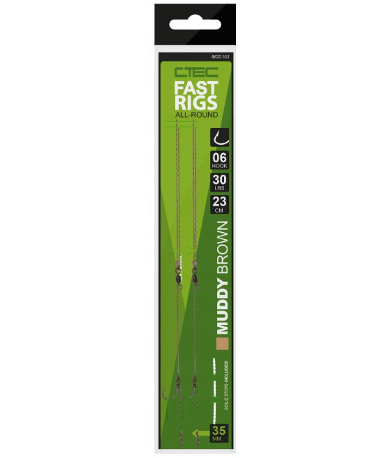 Przypon karpiowy Spro C-Tec Fast hak 10 Muddy