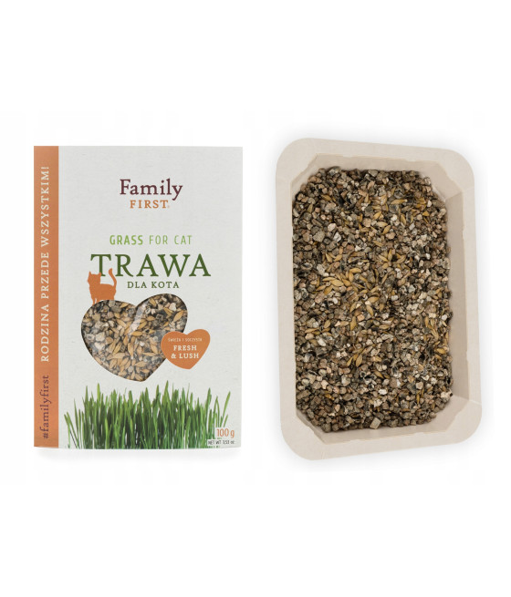 Trawa dla Kota odkłaczająca Family First 100 g