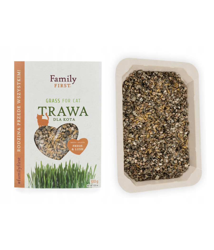 Trawa dla Kota odkłaczająca Family First 100 g Trawa dla Kota odkłaczająca Family First 100 g