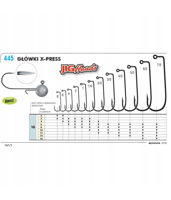 GŁÓWKA JIGOWA X-PRESS 6/0-14g BLN KAMATSU