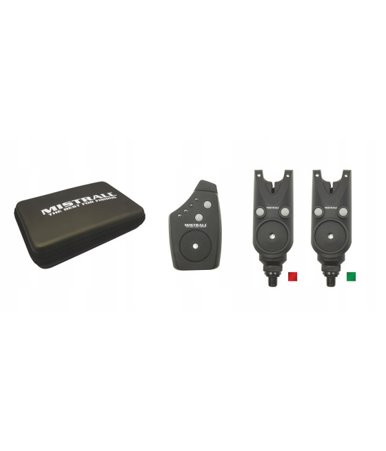 Zestaw Sygnalizatorów Brań Mistrall SLIM R2 2+1 Red/Green